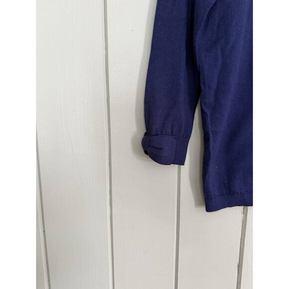 NWT Kate Spade Cardigan Sweater XS Somerset Bow Sleeve Navy Blue NEW - Picture 3 of 8